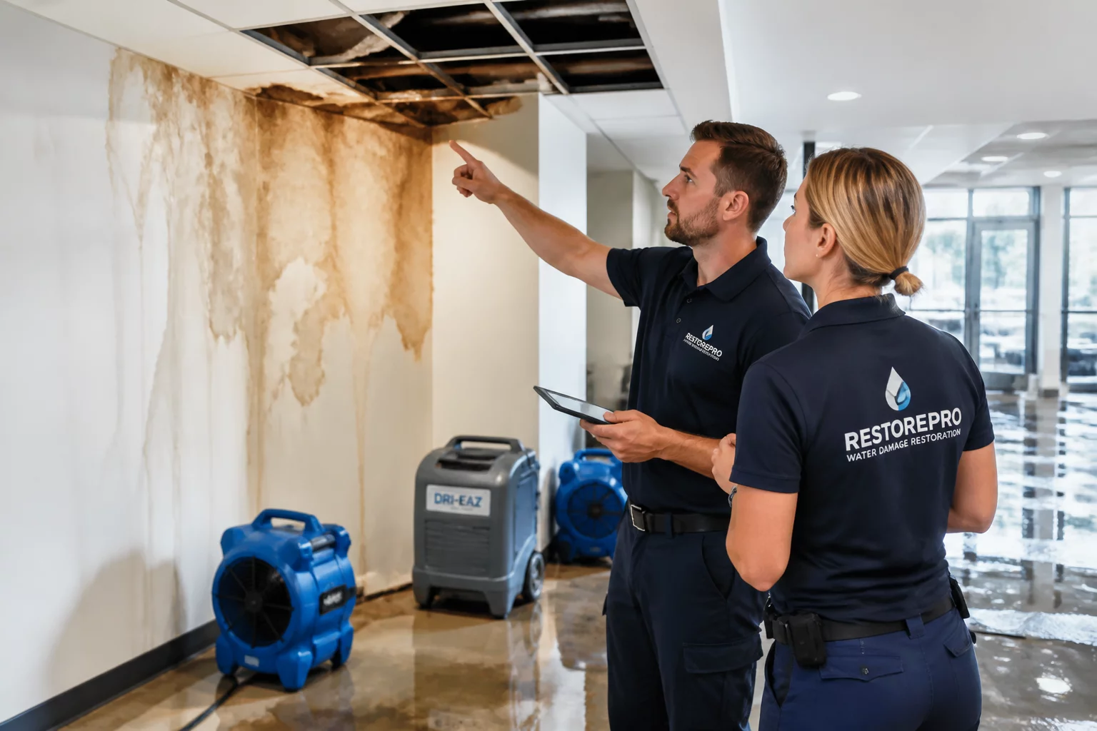 Disaster restoration services market assessment and repair sequencing